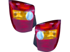 Par de Lanterna Traseira HT LANTERNAS para Fiat Palio 1996 até 1999 Cod. 69645/69646